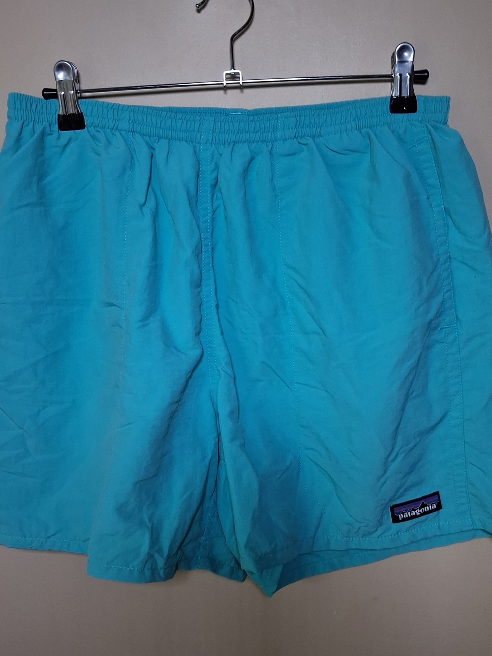 Patagonia Men’s Turquoise Mesh Lined Swimming Trunks; Sz. M